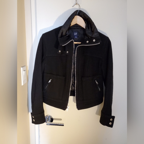 Gap Wool Motor Jacket-XS - Picture 4 of 7